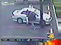 Man brutally stabs woman,  then runs her over with