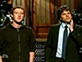 Zuckerberg and Eisenberg meet on SNL