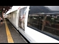 長野電鉄2100系「特急スノーモンキー」湯田中行き、須坂駅を発車