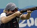 Kim Rhode shooting at Olympic history in London