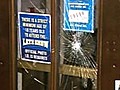 Letterman’s studio doors smashed again