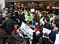 Tax protests close flagship TopShop store