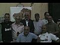 Foto de de la familia Madridista de la Peña Madridista Las Herencia,  en su día de inauguración.