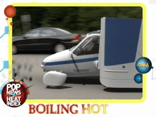 Flying Car Debuts; Kitten’s Ferocious Apple Attack; Pop News Heat Index