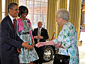 Raw Video: Obamas visit Buckingham Palace