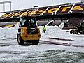 Snow removal continues for Vikings game