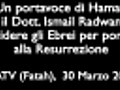 Un portavoce di Hamas,  il Dott -  Ismail Radwan