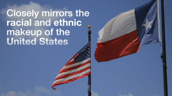 Texas county mirrors U.S.