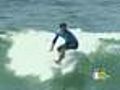 World-Class Surfers Ride The Waves At U.S Open