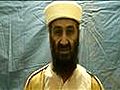 U.S. Footage - Bin Laden In Front of Blue Sheet