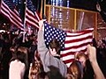 Raw Video: Americans cheer demise of Osama bin Laden