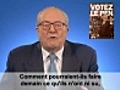 Jean-Marie Le Pen, spot officiel de campagne