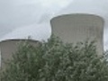 smoking chimneys of nuclear power station