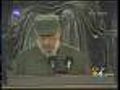 Fidel Castro Makes Public Address On Nuclear War