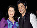 Farah,  Shah Rukh hug and make up