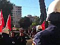 Los manifestantes llegan hasta la Consejería de Economía