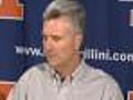 Weber,  Illini On Big Ten Elimination
