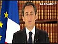 L’allocution télévisée de Nicolas Sarkozy