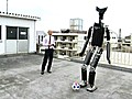 6-Foot Robot Plays Soccer