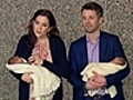 Princess Mary shows off her twins