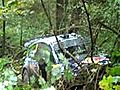 WRC Rally Frankreich 2010 SS15 Kimi Räikkönen Crash