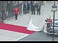 Kate Middleton arrives at Westminster Abbey
