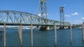 Chunk of Memorial Bridge barely misses boat