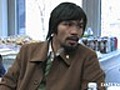 Manny Pacquiao visits the Daily News