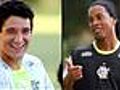 Ronaldinho Gaúcho x Thiago Neves: confira quem foi melhor no treino de cobranças falta