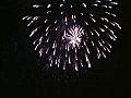 Royalty Free Stock Video SD Footage Fireworks Being Launched from a Pier in Deerfield Beach,  Florida