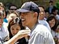 Obama Shoots Hoops At Hawaiian Alma Mater