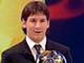 Messi riceve il Pallone d’oro