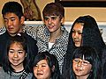 Justin Bieber Visits Victims of Japan Earthquake