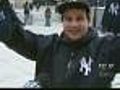 Yankee Fans Brave Harsh Stadium Cold To Catch ALCS