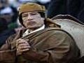 Se piden sanciones contra Gadafi