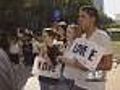 Gay Marriage Advocates Protest On Capitol Steps