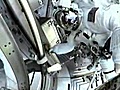 Endeavour crew begins spacewalk