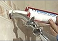 Shower Faucet Replacement - Applying the Caulk