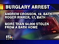 Two Teens Arrested for Burglary