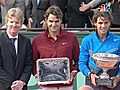 French Open men’s trophy presentation