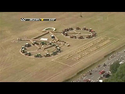 Farmers Make Giant Tour de France Bike