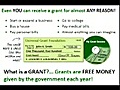 Free Grant Money - Personal Grants to Pay Off Debts.