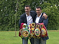 Klitschko brothers proud to unify belts