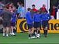 Primer entrenamiento de Rusia en Viena
