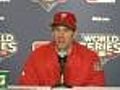 Phillies' Lee,  Utley After World Series Game 1