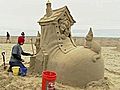 Artists Create Massive Sand Sculptures