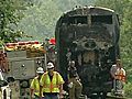Train,  Truck Burst Into Flame In Crash