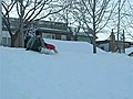 Dog Steals Kids Sled