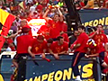 Spain World Cup fiesta goes wild