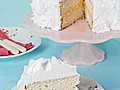 White Layer Cake with Lemon Curd Filling